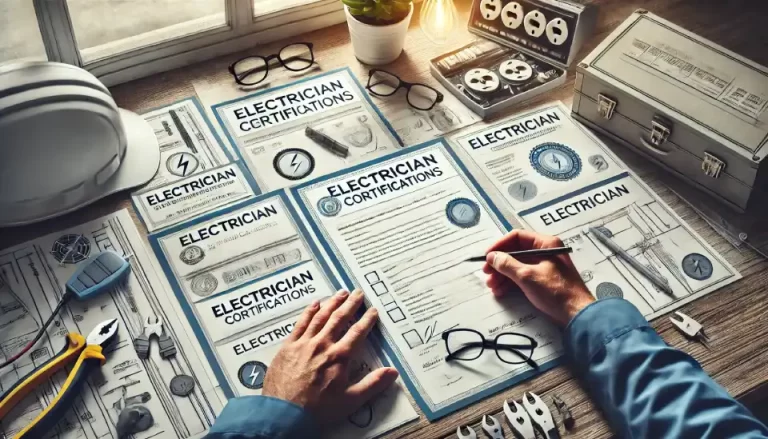 Visual guide to electrician certifications and qualifications