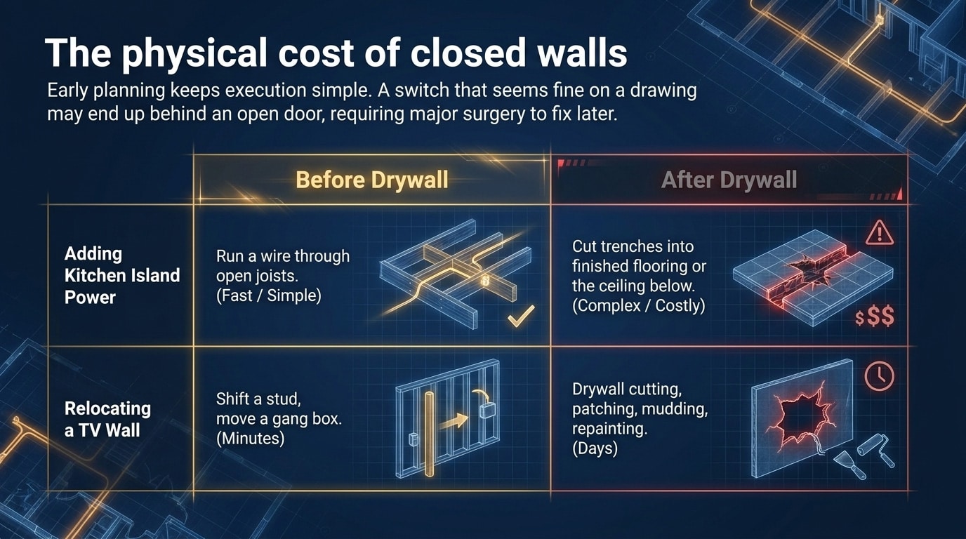 Electrical Renovation Checklist Before Drywall